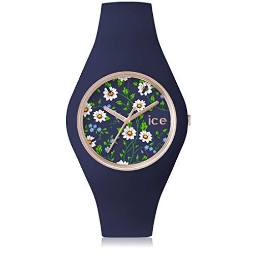 Ice-Watch Unisex-Armbanduhr Flower Daisy Analog Quarz Silikon ICEFLDAISS15
