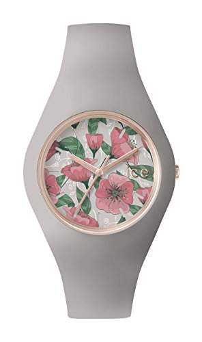 Ice-Watch Damen - Armbanduhr Ice Flower Analog Quarz Silikon ICEFLROMUS15