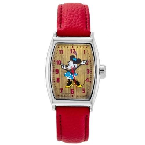 Disney by Ingersoll Damen-Armbanduhr Analog polyurethan rot 25646