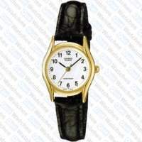Casio Collection Damen-Armbanduhr Lederband LTP-1154Q-7BEF