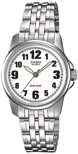 CASIO Damen-Armbanduhr Analog Quarz Edelstahl LTP-1260D-7B