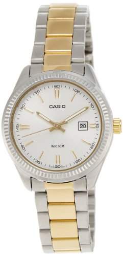 Casio Damen-Armbanduhr Classic Analog Quarz Edelstahl beschichtet LTP-1302SG-7A