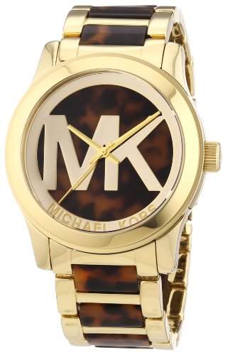 Michael Kors Damen-Armbanduhr XL Analog Quarz verschiedene Materialien MK5788
