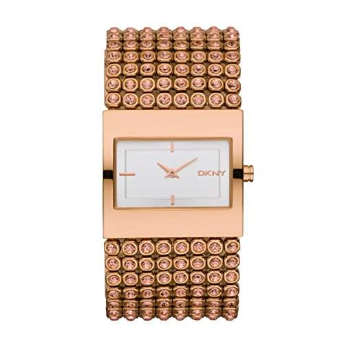DKNY Damen-Armbanduhr Analog Quarz Edelstahl beschichtet NY8446