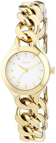 DKNY Damen-Armbanduhr XS Analog Quarz Edelstahl beschichtet NY2213