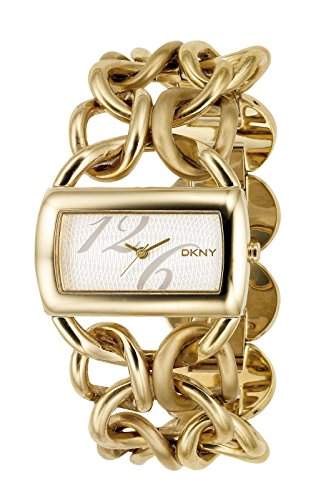 DKNY Damen-Armbanduhr Analog Quarz Edelstahl beschichtet NY4366