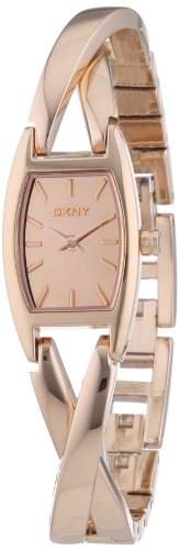 DKNY Damen-Armbanduhr Analog Quarz Edelstahl beschichtet NY8874