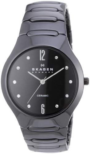 Skagen Damen-Armbanduhr Analog Quarz Keramik 817SBXBC