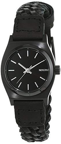 Nixon Damen-Armbanduhr Small Time Teller Leather Analog Quarz Leder A5092053-00