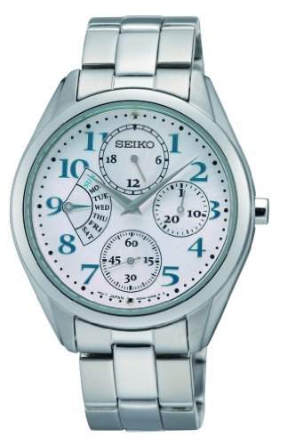 Seiko Damen-Armbanduhr XS Damenuhren Analog Quarz Edelstahl SRL051P1