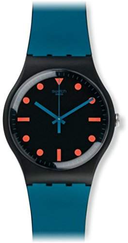 Swatch Unisex-Armbanduhr Analog Quarz Silikon SUOB121