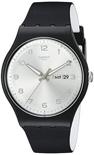 Swatch Unisex-Armbanduhr Analog Quarz Silikon SUOB717