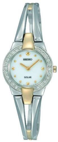 Seiko Damen-Armbanduhr XS Analog Quarz Edelstahl SUP052P1
