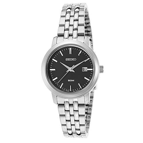 SEIKO Uhren Classic Modern Damen Uhrzeit Schwarz - sur827p1