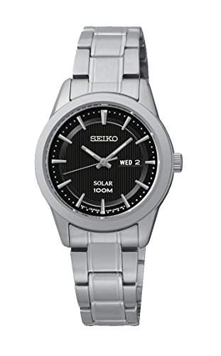 Seiko Damen-Armbanduhr Analog Quarz Edelstahl SUT161P1