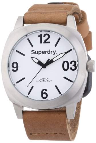 Superdry Damen-Armbanduhr Analog Quarz Leder SYL116TW