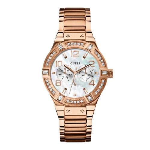 Guess Damen-Armbanduhr Analog Quarz Edelstahl W0290L2