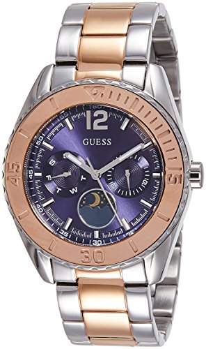 Guess Damen-Armbanduhr Analog Quarz Edelstahl W0565L3