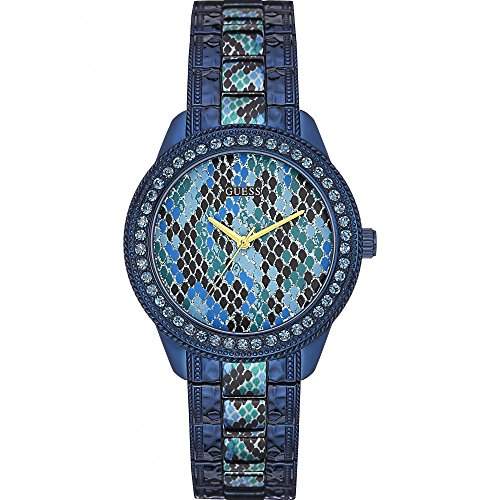 Guess Watches W0624L3 Womens Serpentine Watch In Blue