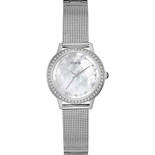 Guess Damen-Armbanduhr Analog Quarz Edelstahl W0647L1