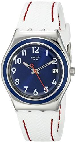 Swatch Damen-Armbanduhr Analog Quarz Kautschuk YLS449