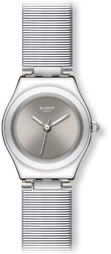Swatch Damen-Armbanduhren Lifestyle Grey Pill YSS263M