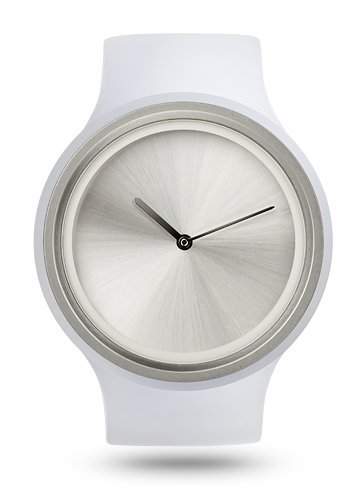 Ziiiro Ion Milky White Kunstoff Acryl Edelstahl Uhr elegante Trend Watch