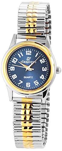 Classique Damenuhr mit Metallzugband Blau Armbanduhr Uhr RP2113000001