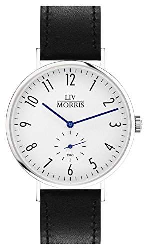 LIV MORRIS Bauhaus Automatikuhr 1963 TETHYS - Armbanduhr im Bauhausstil Saphirglas Ø 41mm Herrenuhr