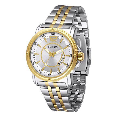 Time100 moderne Armbanduhr Quarzuhr mit Kalender W50307G 02A