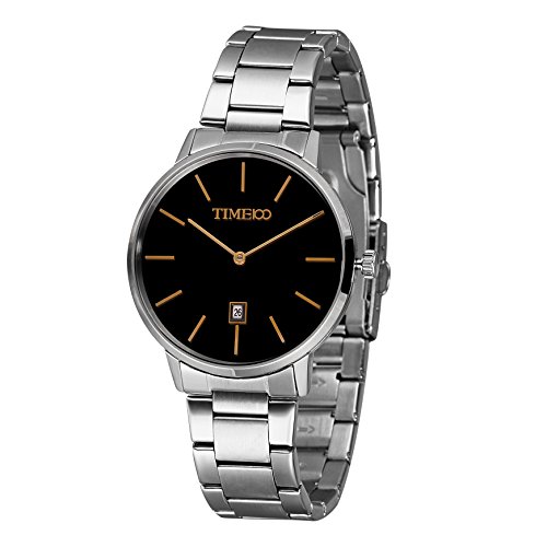 Time100 moderne Armbanduhr Quarzuhr mit Kalender W50418G 02A