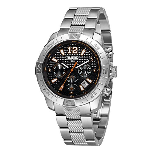 Time100 Chronographuhr Armbanduhr Quarzuhr mit Kalender W70100G 03A