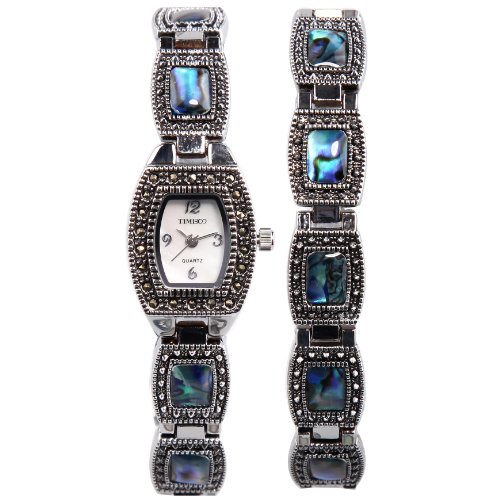 TIME100 Damen Armkette Armband Armbanduhr Diamant Runde Analog Quarz W50122L 02A