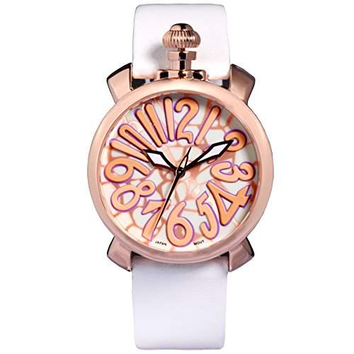 Time100 Reizende GaGa-stilistische Frabige Emaille-Damen-Armbanduhr W50046L05A