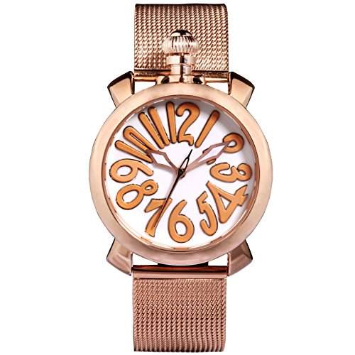 Time100 Reizende GaGa-stilistische Frabige Emaille-Damen-Armbanduhr W50046L10A