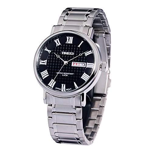 Time100 Klassische Herren-Armbanduhr mit romanischen Nummern-Skalas W80008G03A