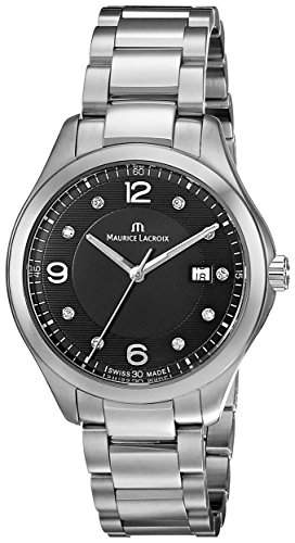 Maurice Lacroix Damen-Armbanduhr XS Miros Analog Quarz Edelstahl MI1014-SS002-350