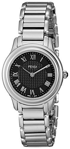 Fendi Classico Damen 26mm Silber Edelstahl Armband & Gehaeuse Uhr F251021000