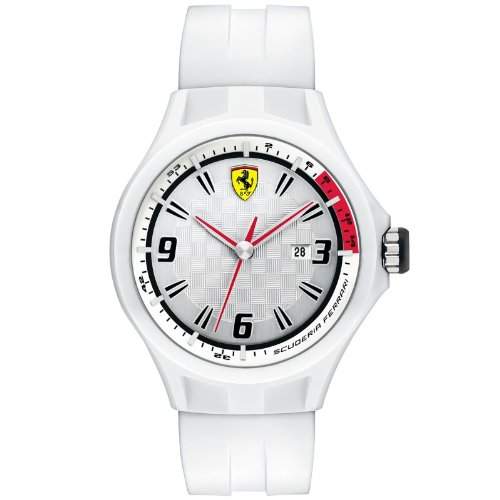 Ferrari Herren-Armbanduhr XL Analog Quarz Silikon 830003