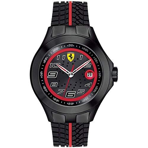 Ferrari Herren-Armbanduhr XL Analog Quarz Silikon 830027
