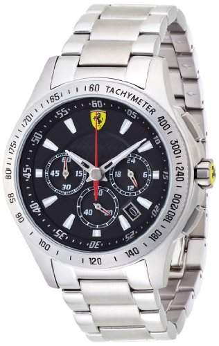 Ferrari Herren-Armbanduhr XL Analog Quarz Edelstahl 830048