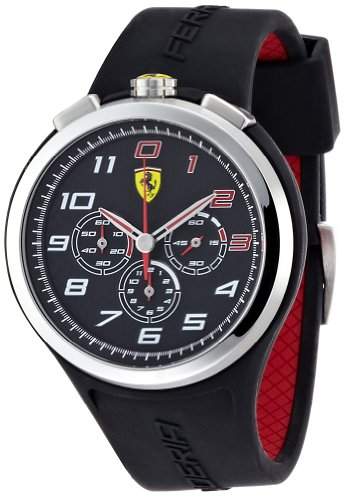 Ferrari Herren-Armbanduhr XL Analog Quarz Silikon 830100