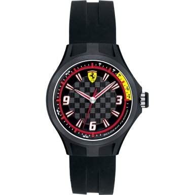 Ferrari Herren-Armbanduhr XL Analog Quarz Silikon 0820001