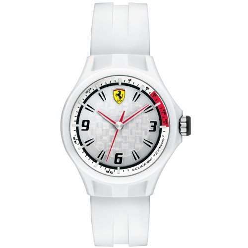 Ferrari Herren-Armbanduhr XL Analog Quarz Silikon 820003