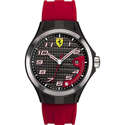 Ferrari Herren-Armbanduhr XL Analog Quarz Silikon 830014