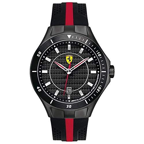 Ferrari Herren-Armbanduhr XL Analog Quarz Silikon 830079