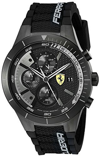 Ferrari Herren 0830262 redrev Evo Analog Display Japanisches Quartz Black Watch by Ferrari