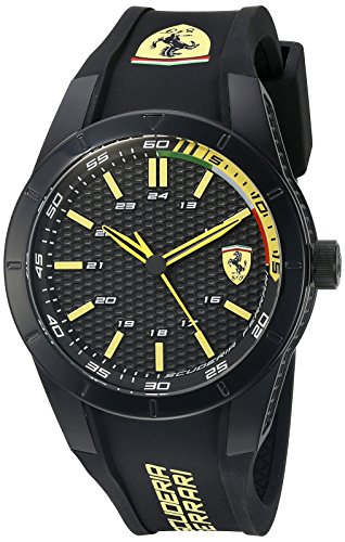 Ferrari Herren RED REV EVO Analog Casual Quartz Reloj 0830302