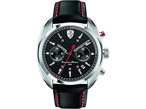 Ferrari Herren-Armbanduhr HFORMULAR SPORTIVA Chrono Analog Quarz Leder 0830239