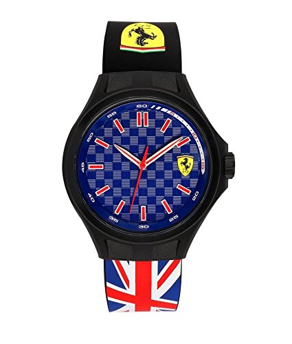 Scuderia Ferrari Herren Pit Crew Union Jack Armbanduhr